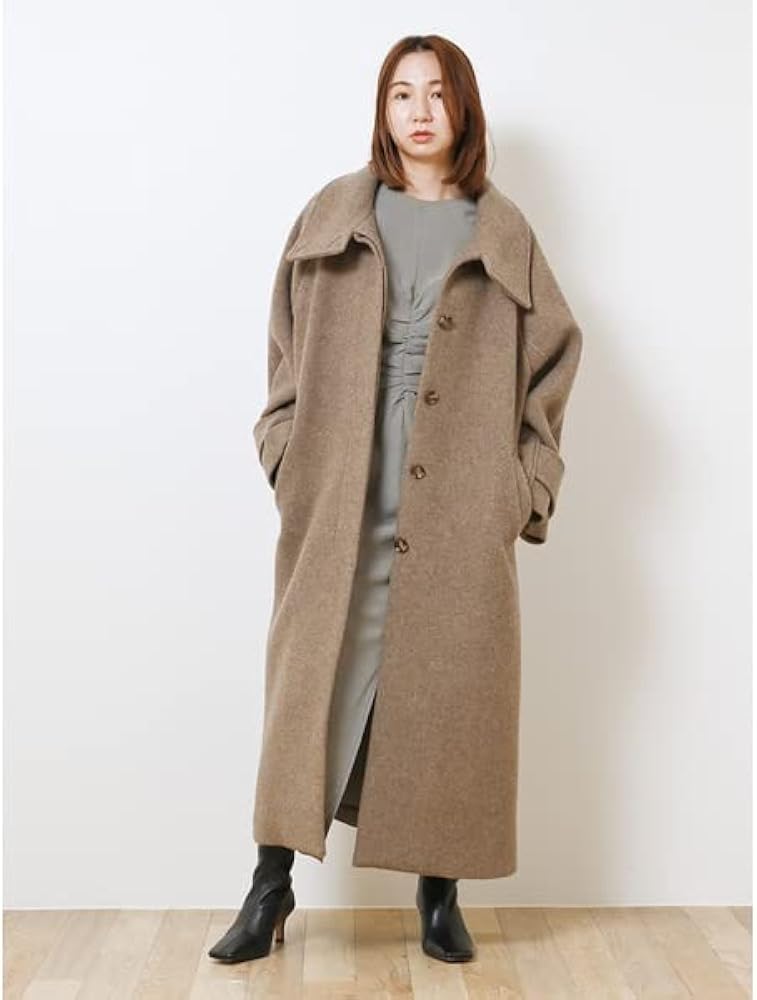 Amazon.co.jp: [FRAY I.D] スタンドカラーバルマカンコート FWFC225008