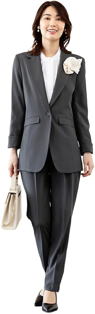 Amazon | [アッドルージュ] 家庭で洗える スーツ レディース