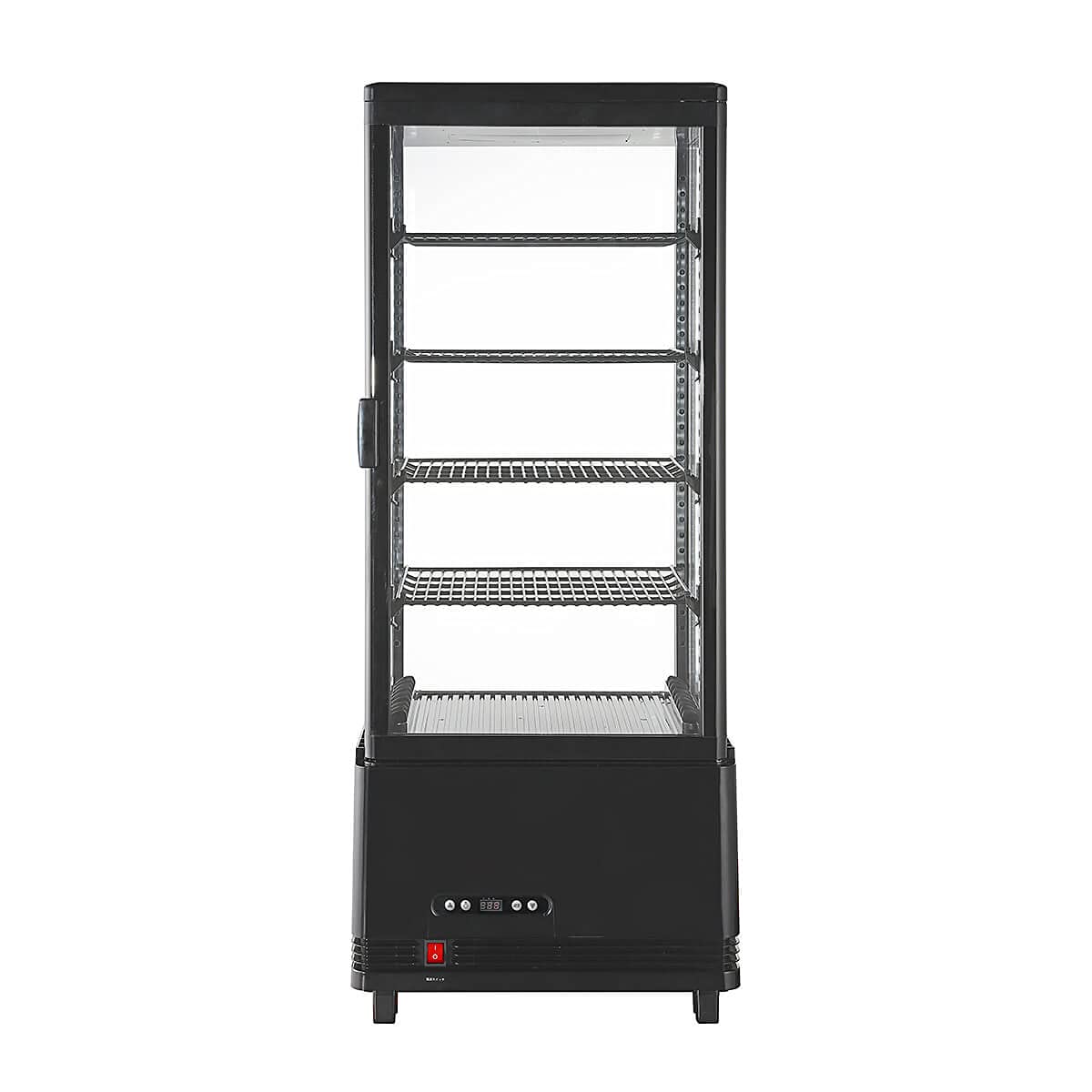 Amazon | Hijiru 4面ガラス冷蔵ショーケース100L／ブラック【HJR