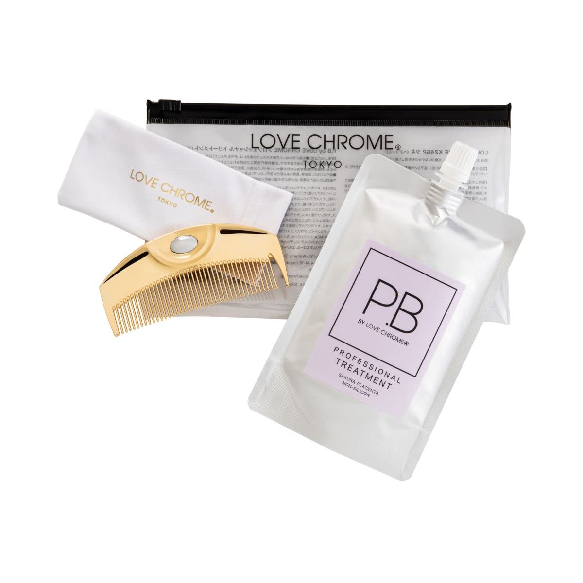 Amazon | ラブクロム #クシトリセット：K24GPツキ ゴールドとP.B