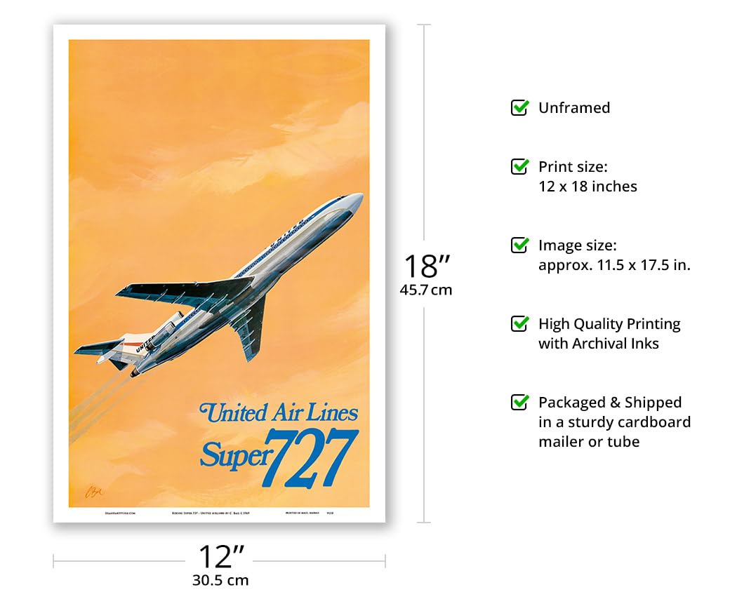 Amazon.co.jp: ボーイングスーパー727飛行機 - ユナイテッド航空