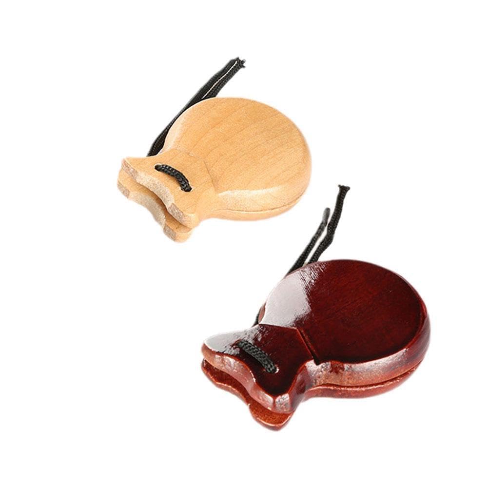 Amazon.co.jp: 2 個伝統的なカスタネット木製スペインカスタネット