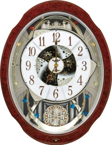 Amazon.co.jp: リズム(RHYTHM) 掛け時計 電波 アナログ からくり