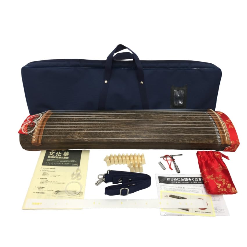 Amazon.co.jp: 全音 文化箏 羽衣 ZK-10 ソフトケースセット 持運びし