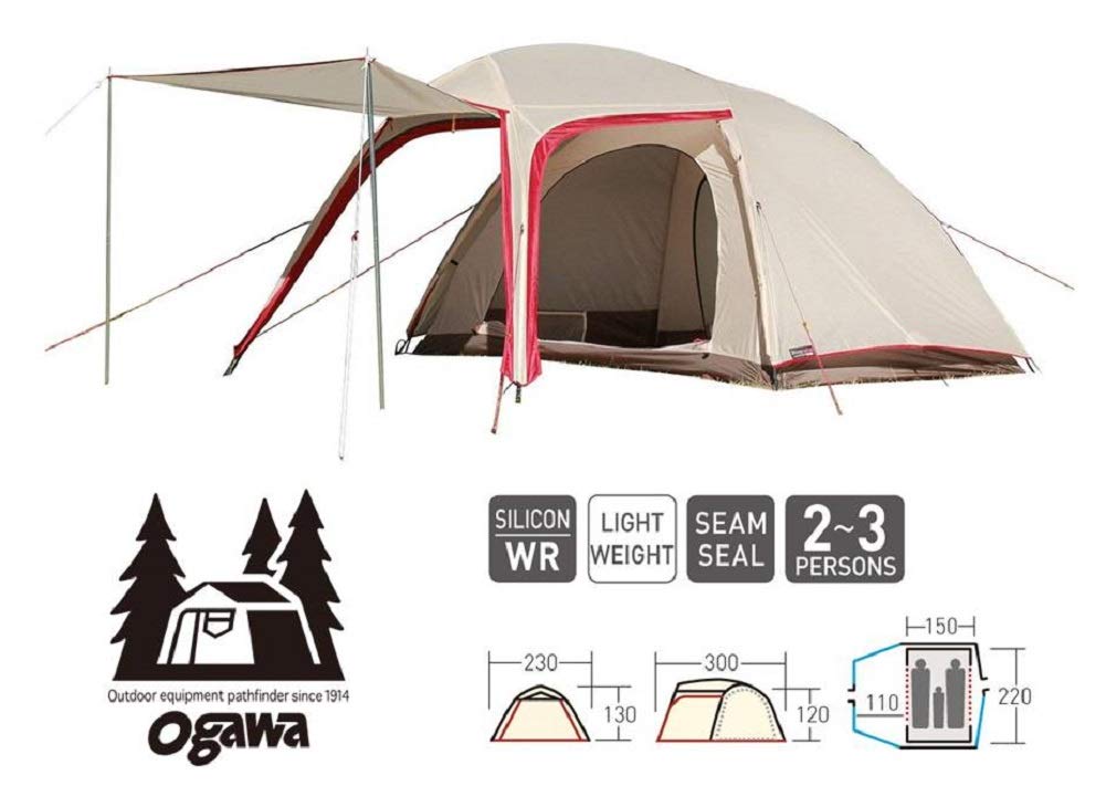 Amazon.co.jp: ogawa(オガワ) テント ドーム ステイシーネスト [2~3人