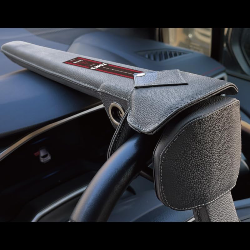 Amazon.co.jp: トムス ステアリングロック ハンドル固定 黒革 TOM'S