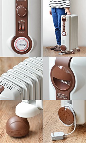 Amazon | DeLonghi (デロンギ) オイルヒーター [ ホワイト+ブラウン