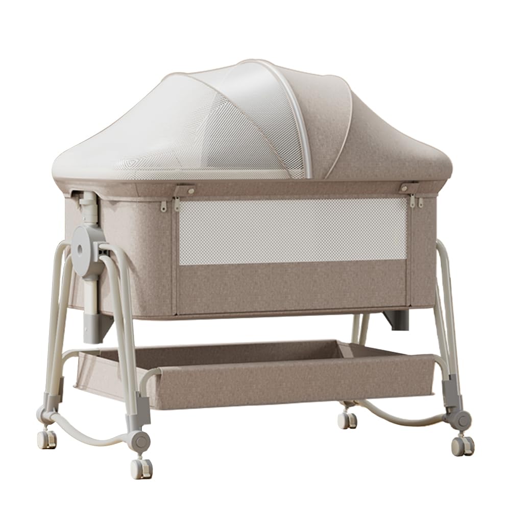 Amazon.co.jp: ベビーベッド 添い寝 高さ5段調節可能 睡吐防止 乳児用