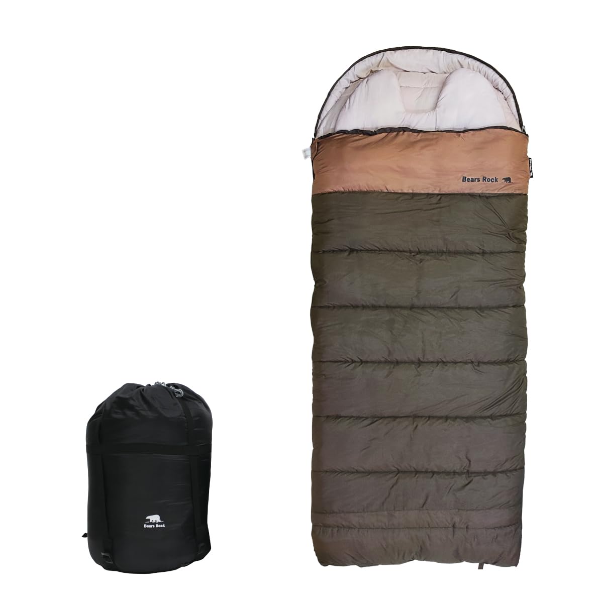 Amazon.co.jp: Bears Rock ベアーズロック -30度 寝袋 冬用 ワイド