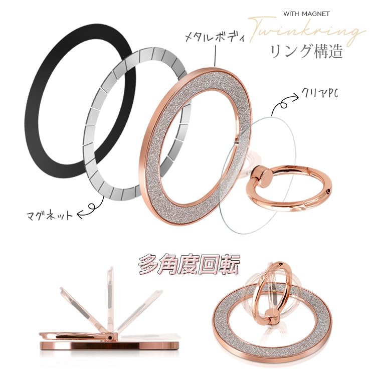 Amazon.co.jp: ZENIX DESIGN TECH iPhone15 用 ケース リング付き 背面