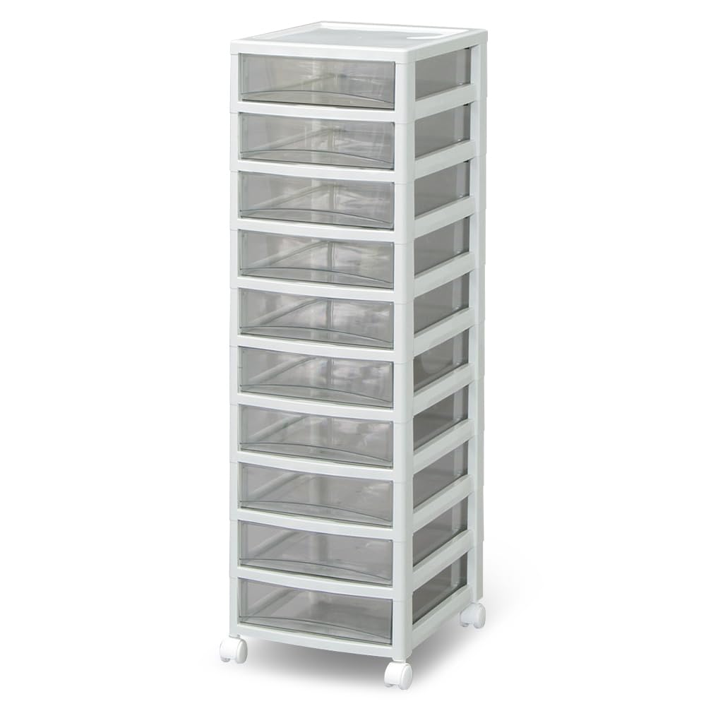 Amazon | 【中型10段】アイリスオーヤマ レターケース 引き出し段数