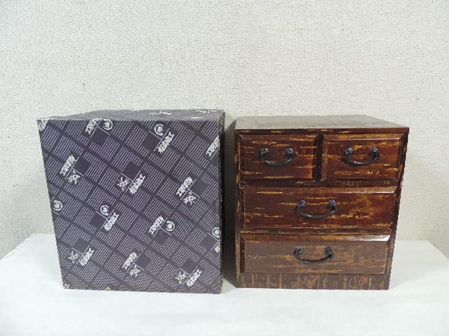 Amazon.co.jp: 日本製 高級 桜皮細工 樺細工 チェスト 箪笥 小引き出し