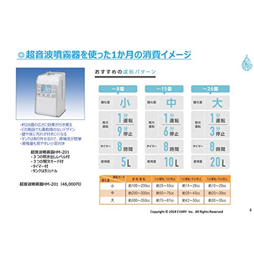 Amazon.co.jp: SEIKO GIKEN 超音波噴霧器 5L タンク ミスト HM‐201