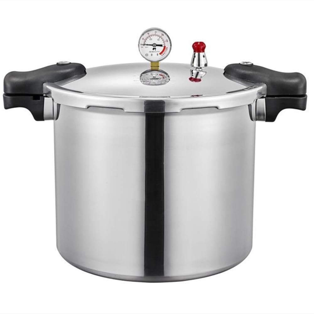 Amazon｜圧力鍋 業務用 大容量 圧力計付き アルミ合金 家庭用 気密性が