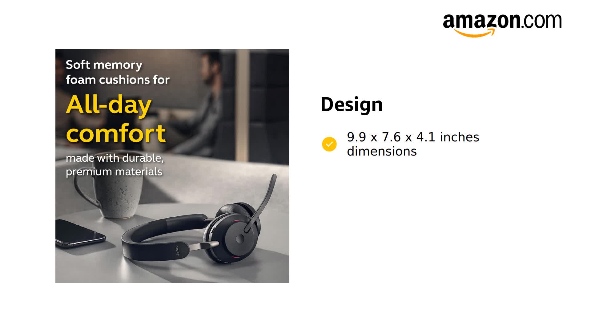 Amazon.com: Jabra Evolve2 65 - USB-A UC Stereo with Charging Stand