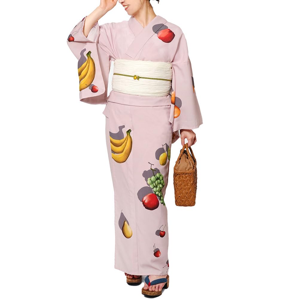 ロテュス ブランド セオαストライプ花柄蝶浴衣 ロテュス ブランド セオ