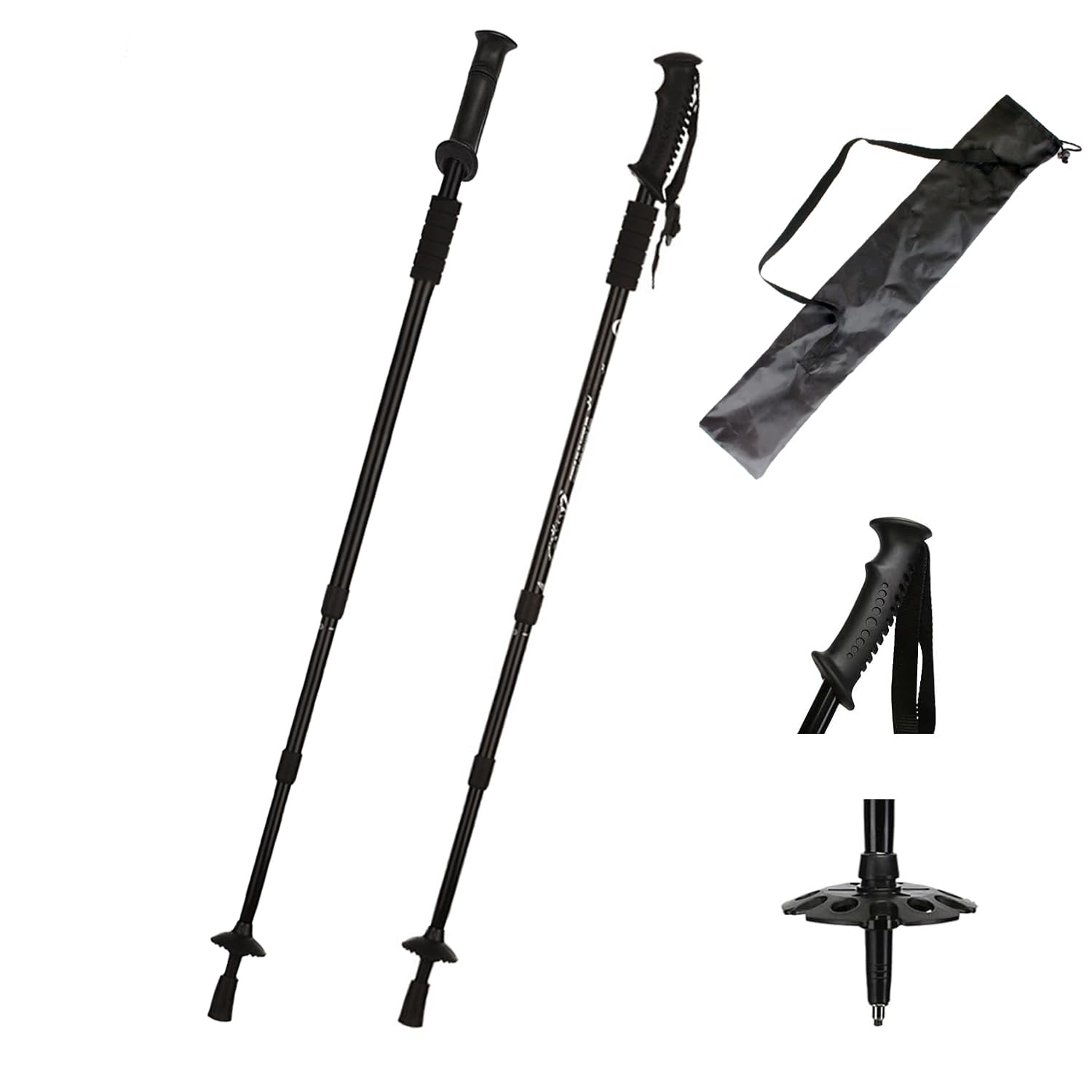 Amazon | 【2026新登場・スキー＆登山兼用】伸縮式 スキーストック