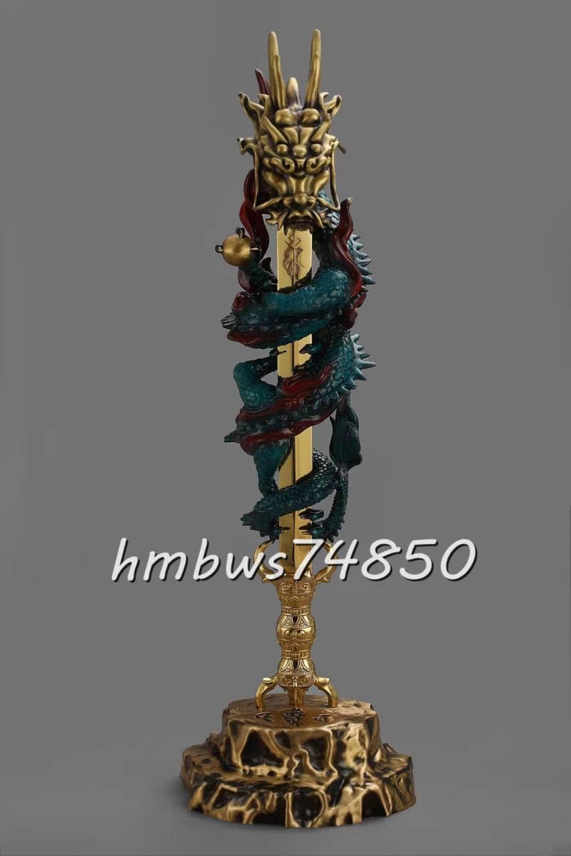 Amazon.co.jp: 密教法具 寺院仏具極上品 彩色倶利伽羅龍王 不動明王