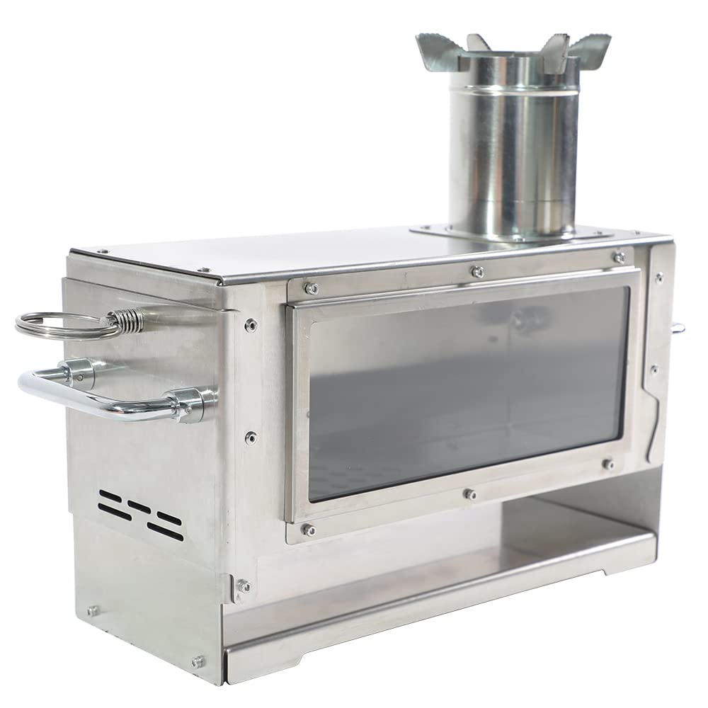 Amazon | Soomloom薪ストーブTOPON テーブル暖炉 煙突付き テント調理