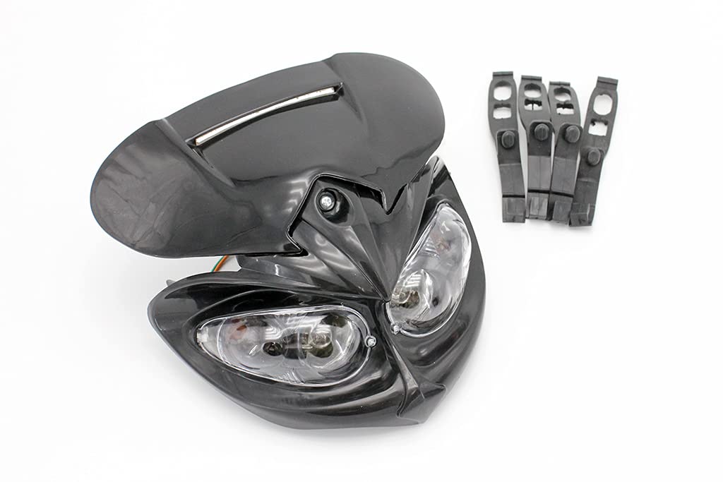 Amazon | XR250 CRM250AR アチェルビスダイヤモンド風ヘッドライト