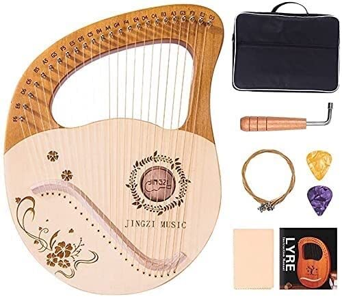 Amazon.co.jp: 【新番24弦】 ライアーハープ 木製竪琴ハープ