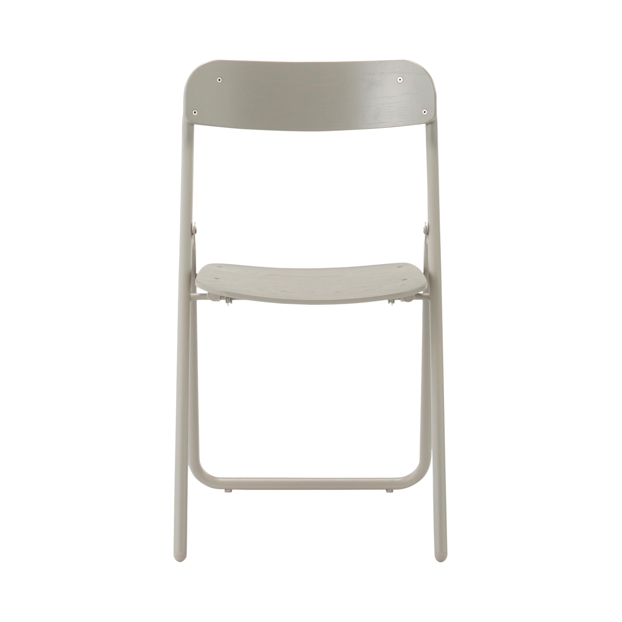 Amazon｜無印良品 スチールパイプ折りたたみチェア板座 ウォームグレー