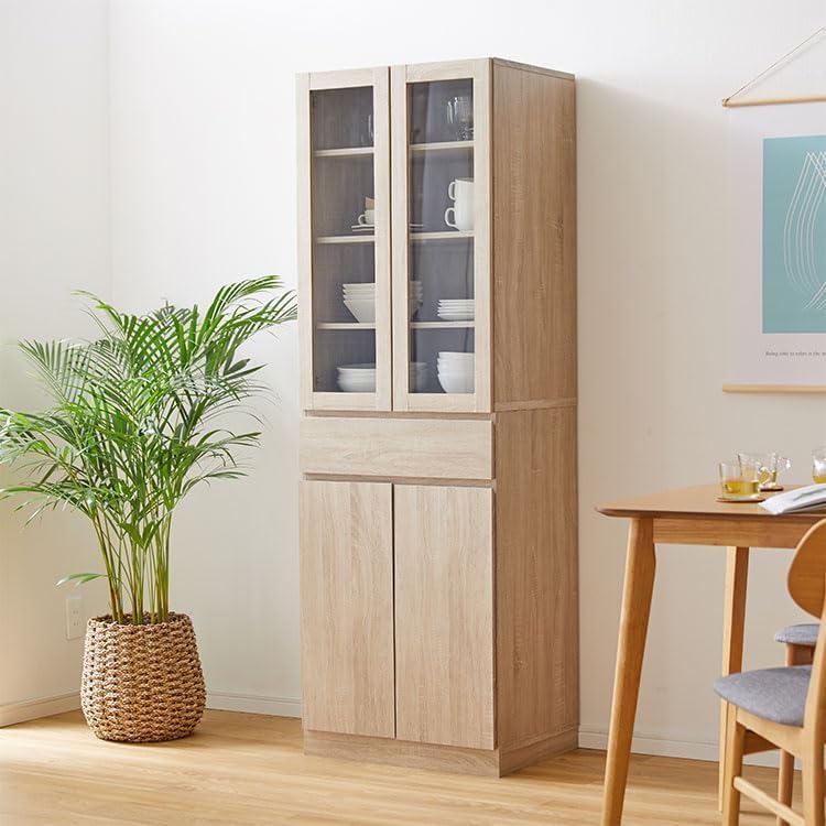 Amazon｜食器棚 スリム キッチン収納 幅60 おしゃれ キッチンラック