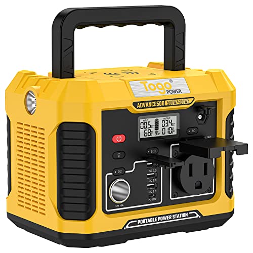 Amazon.co.jp: Togo Power A500W ポータブル電源 大容量 蓄電池 発電機