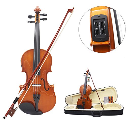 HITSAN Astonvilla 4/4 Solid Electroacoustic Violin with Pickup