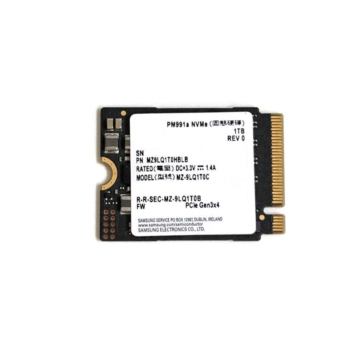 Amazon | Samsung SSD 1TB PM991a M.2 2230 30mm NVMe PCIe Gen3 x4