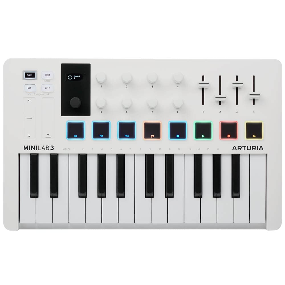 Amazon | Arturia MIDI キーボード コントローラー MiniLab 3 ホワイト