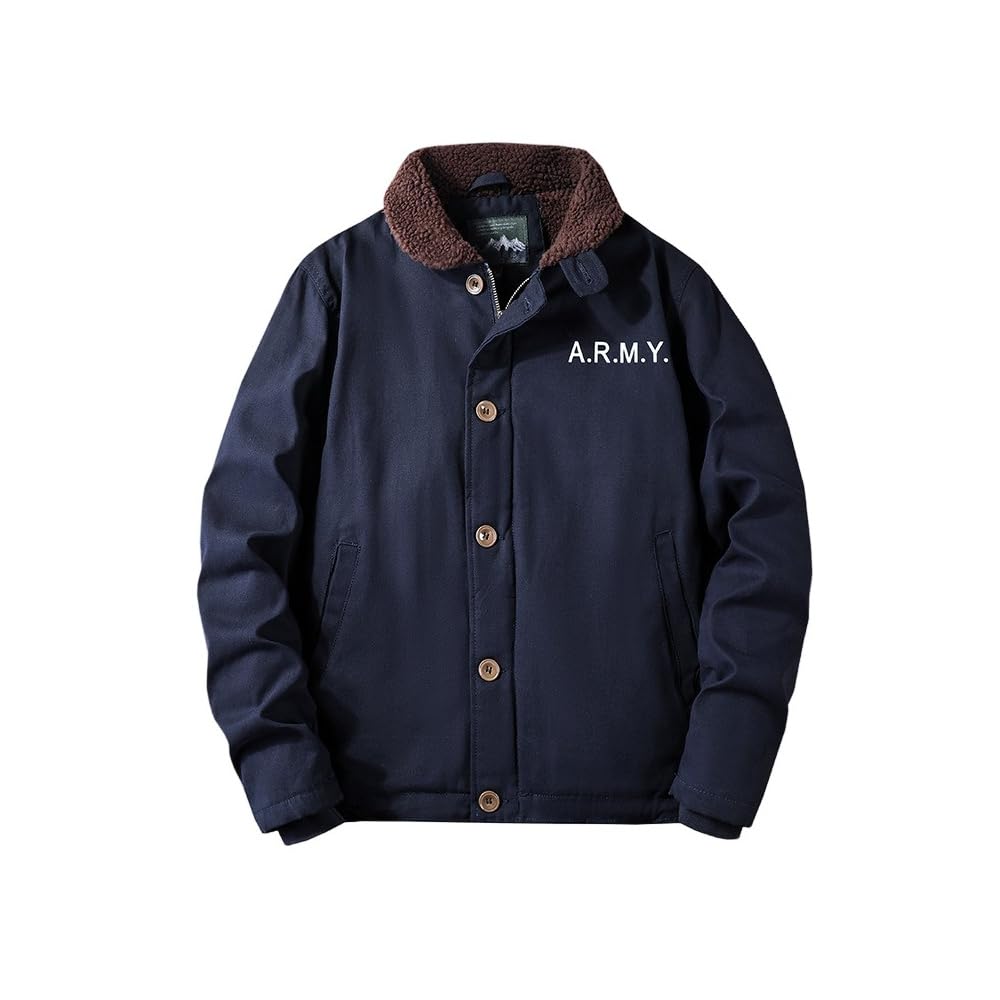 Amazon.co.jp: デッキジャケット ミリタリージャケット 裏ボア