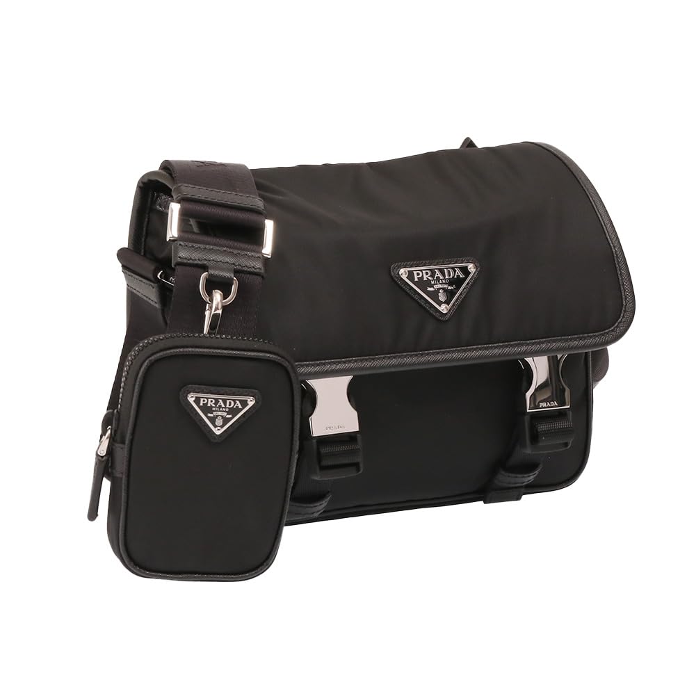 Amazon.co.jp: [プラダ] ショルダーバッグ メンズ ポーチ付 ナイロン