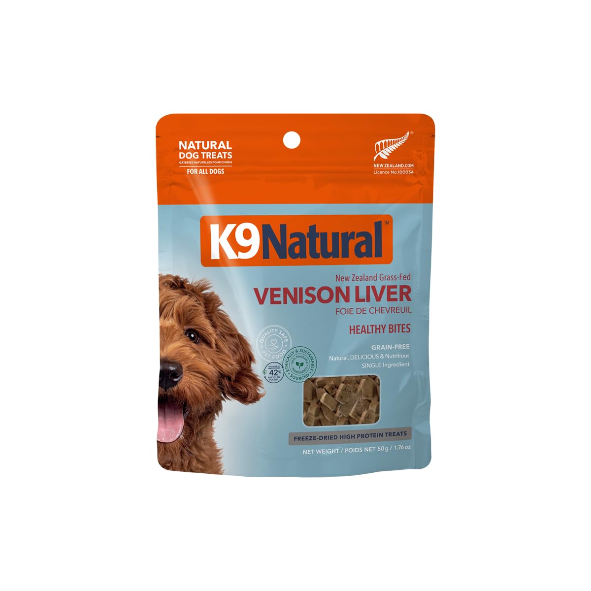 Amazon.co.jp: K9 Natural フリーズドライ ベニソン・レバー 50g -犬用