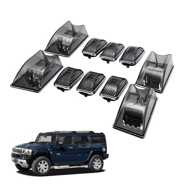 Amazon | ハマーH2 クリスタルLEDルーフマーカー(スモーク)/10PC