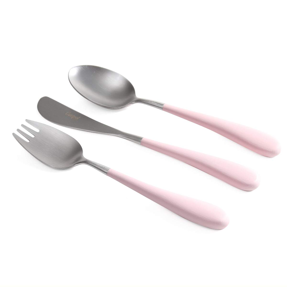 新品 クチポール ティースプーン 8本セット ピンク×シルバー 新品