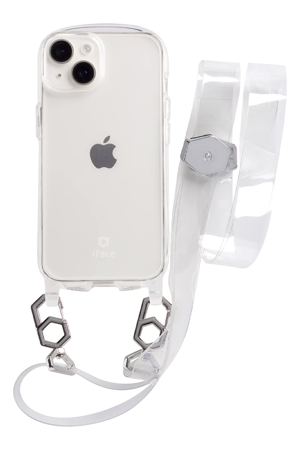 あんこ objects. ホワイト iPhoneケース ストラップ付き adjustable-