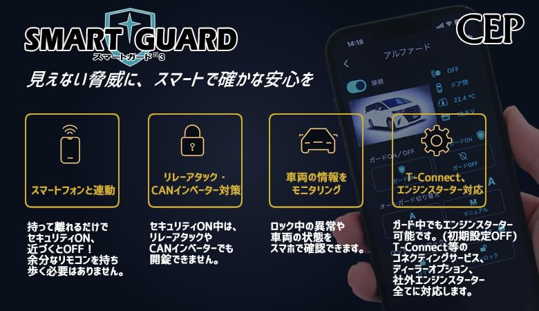 Amazon | CEP CANインベーダー対応セキュリティ【スマートガード3