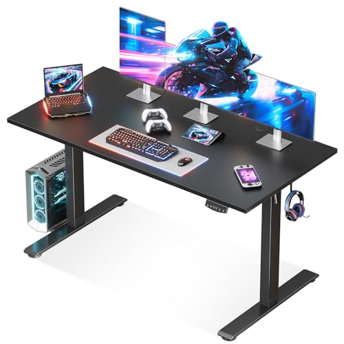 Amazon | AODK 昇降デスク 電動 昇降式デスク 幅140*70 昇降式