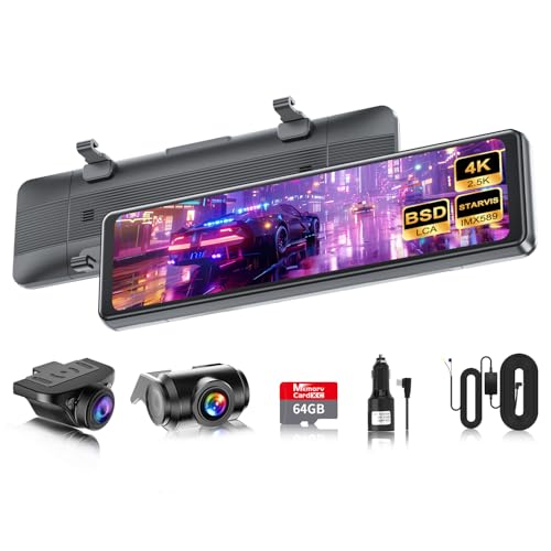 Amazon.co.jp: 【再進化分離式・64GBカード付属・4K・BSD運転補助