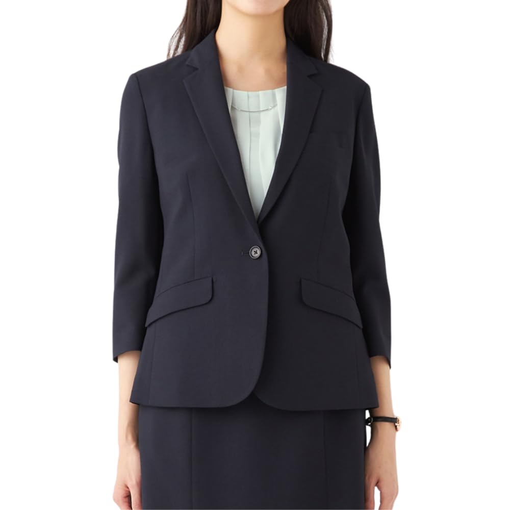 Amazon | [オリヒカ] 洗えるストレッチスーツ 夏 サマー ジャケット 襟