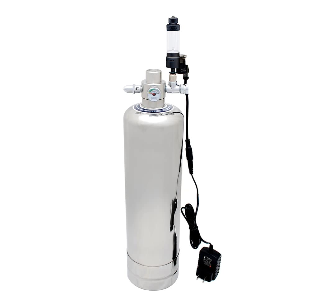 水槽用CO2ボンベ ハルデザイン PRO-D601s 電磁弁3個付 シルボン②