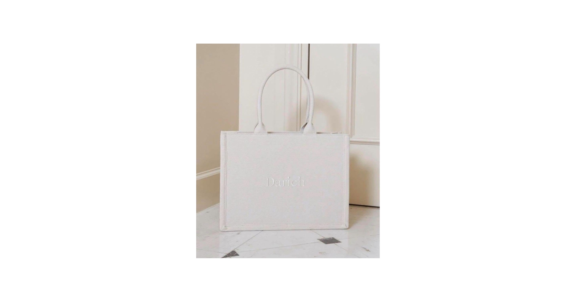 Amazon.co.jp: Darich ダーリッチ ロゴトートバッグ アイボリー