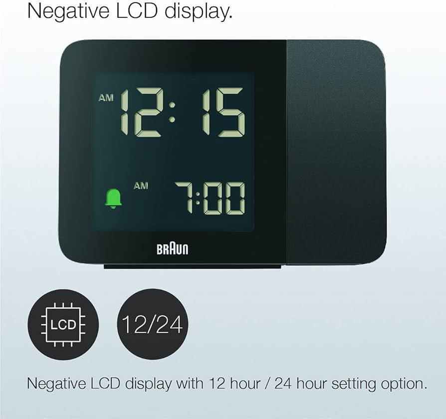 Amazon.com: Braun Digital Projection Alarm Clock with 4 Backlight