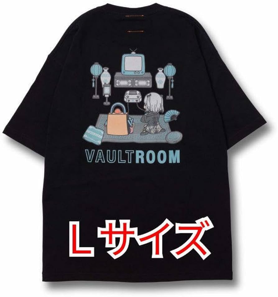 Amazon.co.jp: vaultroom × 猫麦とろろ VR × TORORO TEE BLK : 家電
