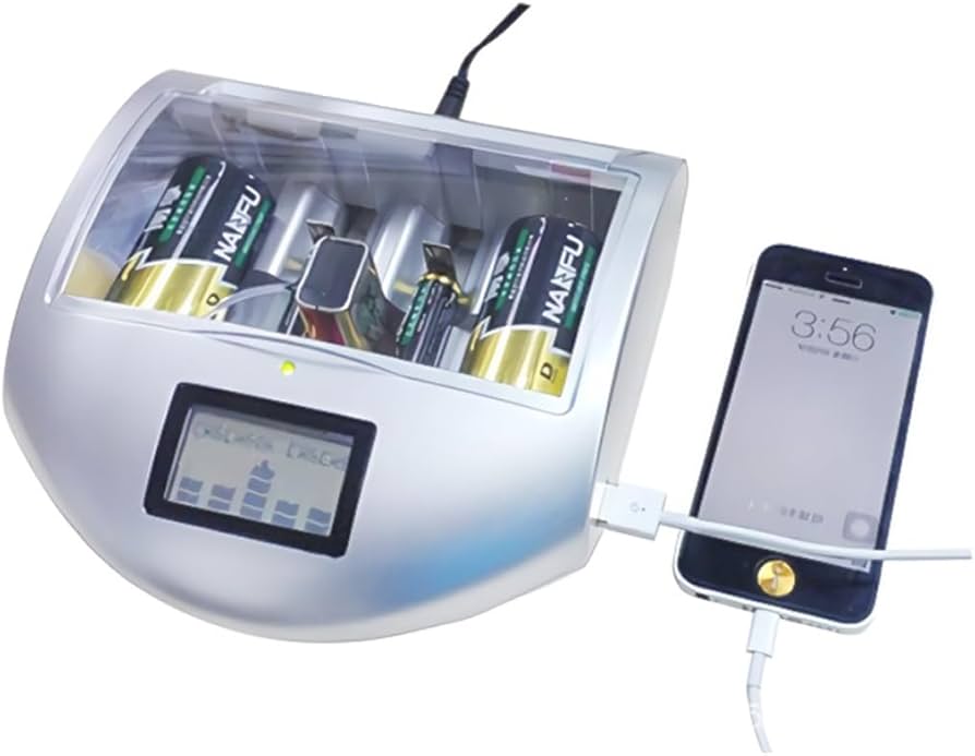 Amazon | 電池充電器 アルカリ ニッケル水素 ニッカド電池 単1、単2