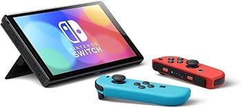 Amazon.com: Nintendo Switch OLED Model – Neon Red & Neon Blue Joy
