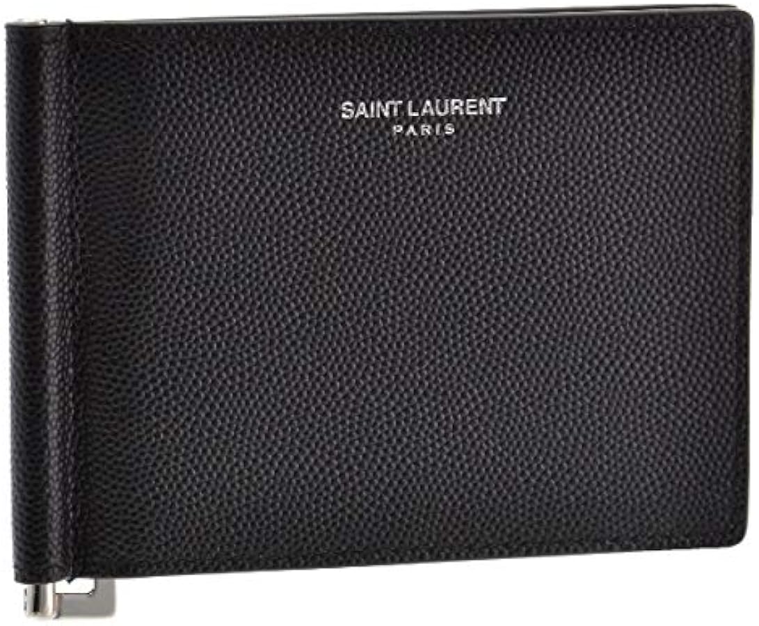 Amazon | SAINT LAURENT(サンローラン) 財布 メンズ 2つ折り財布 NERO