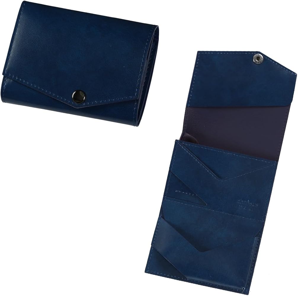 Amazon | [アブラサス] いっぱい入る小さい財布 ブルー | abrAsus