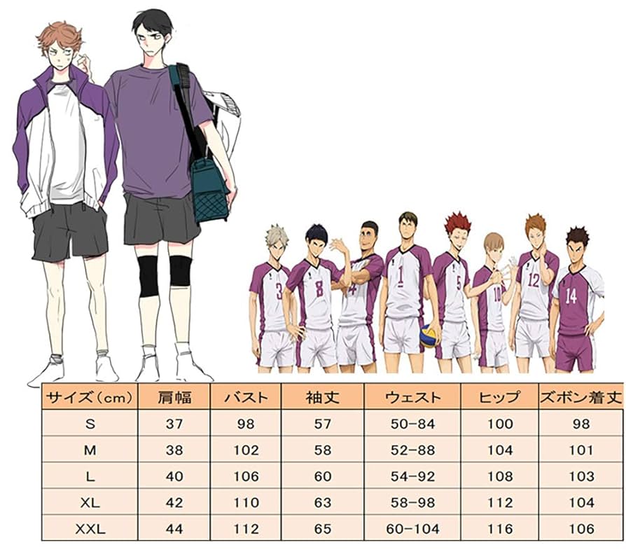 ハイキュー公式10周年 高校ジャージ 白鳥沢学園高校 セットアップ XL